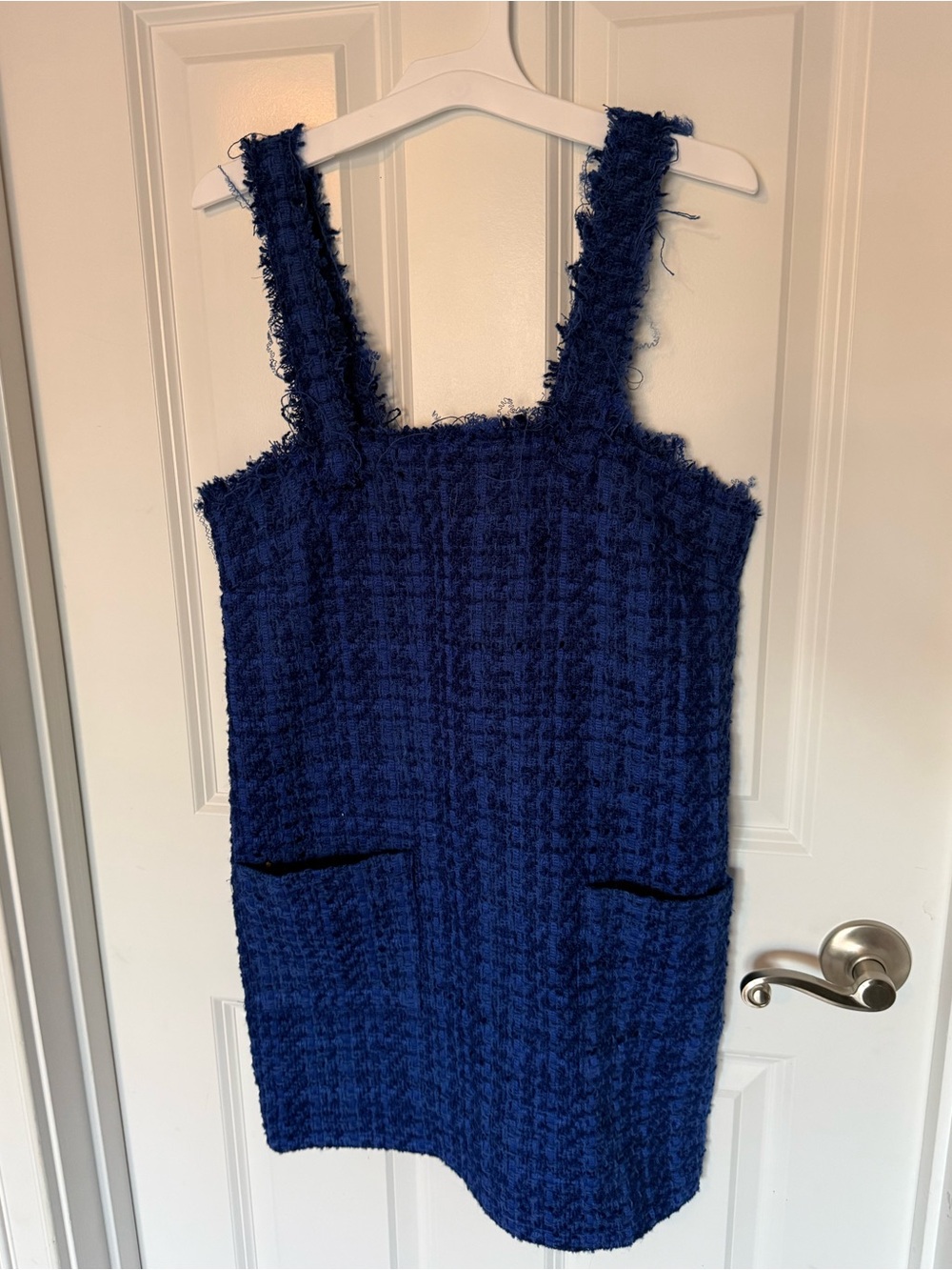 Zara Royal Blue Tweed Dress